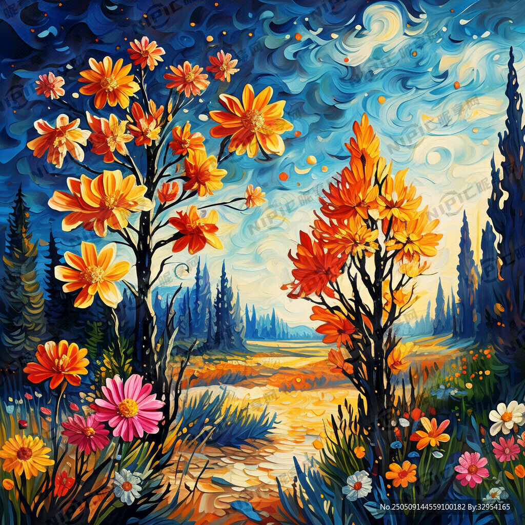 艺术树木花卉贴图