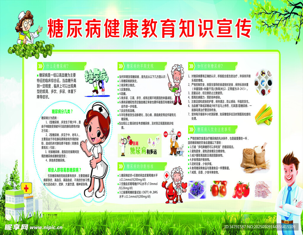糖尿病健康教育知识宣传