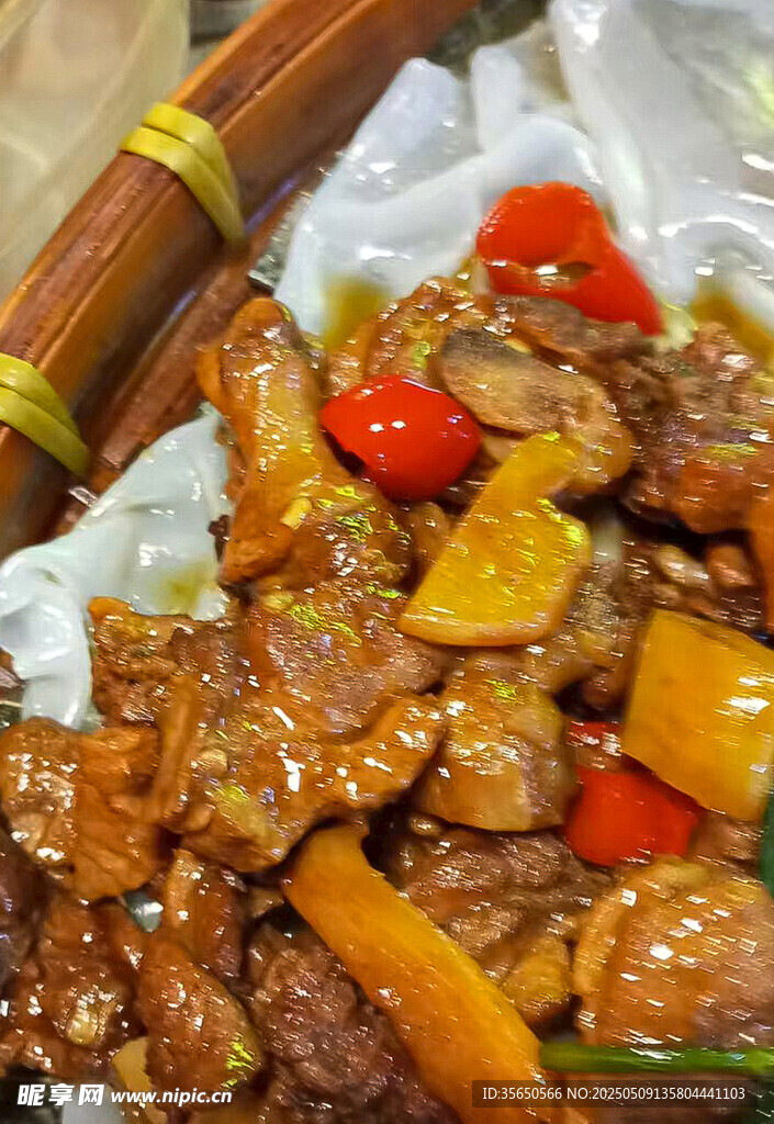 实拍美味炒牛