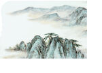 山水背景