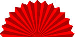 红色扇形装饰图案