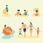 夏日海滩欢乐亲子时光