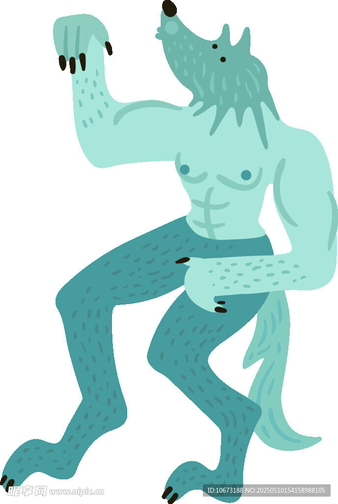 狼人插画形象展示
