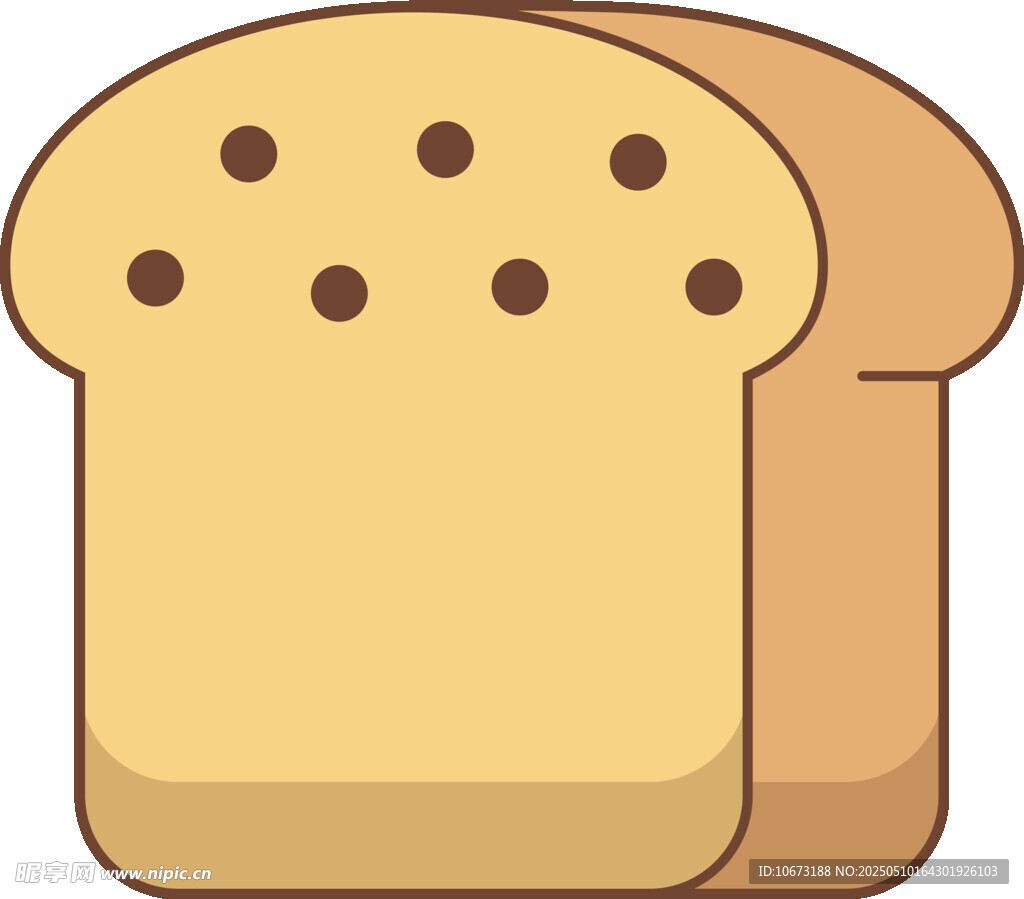 两片美味面包片