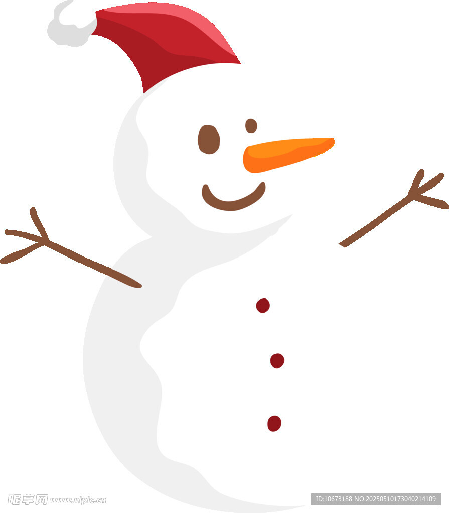 戴帽雪人
