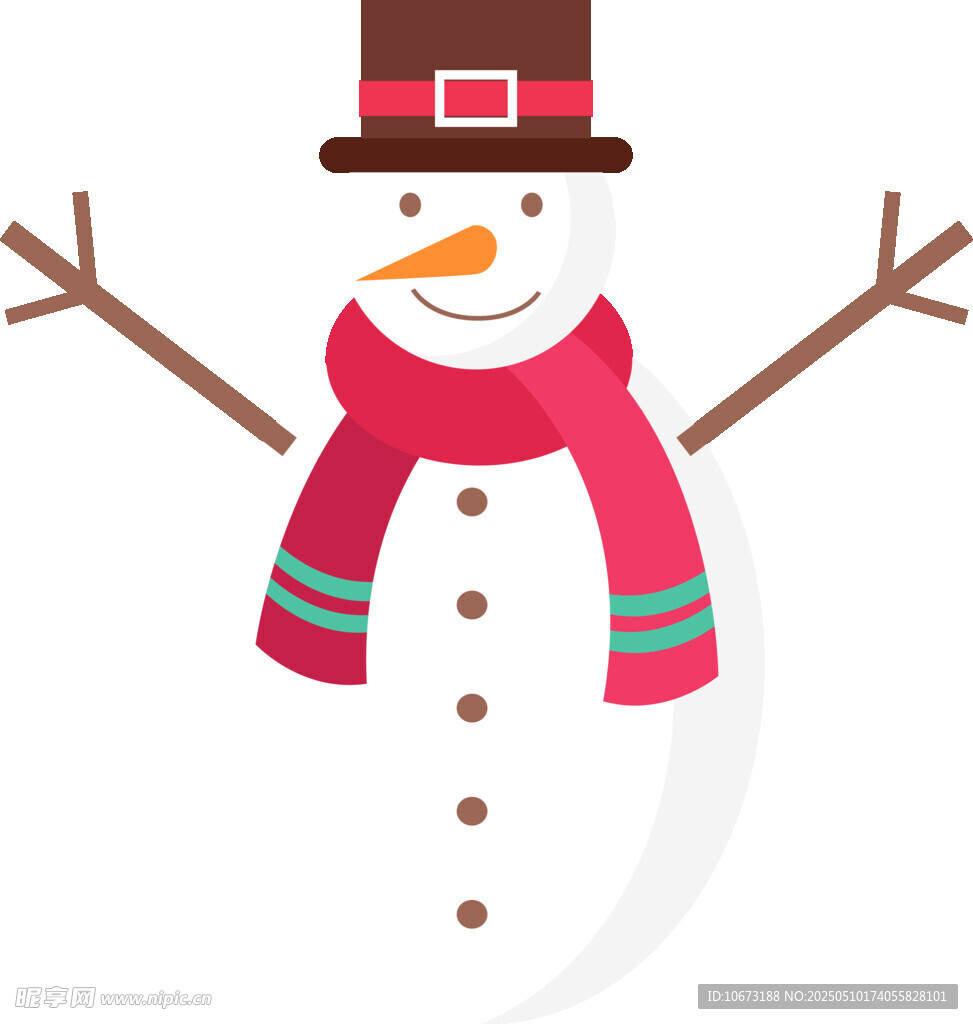 可爱雪人形象
