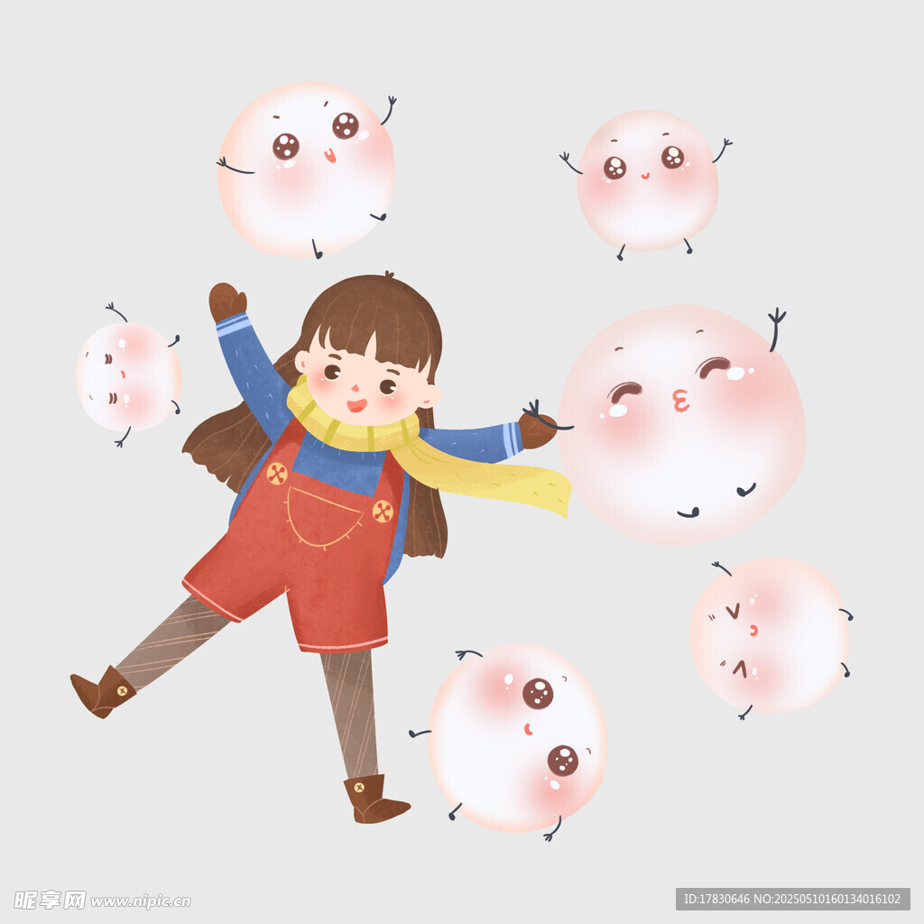 女孩与飞猪的奇幻场景