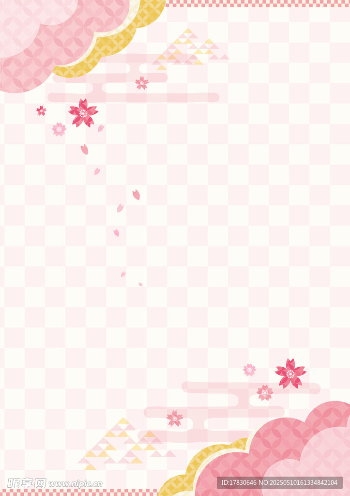 粉色梦幻花朵背景图