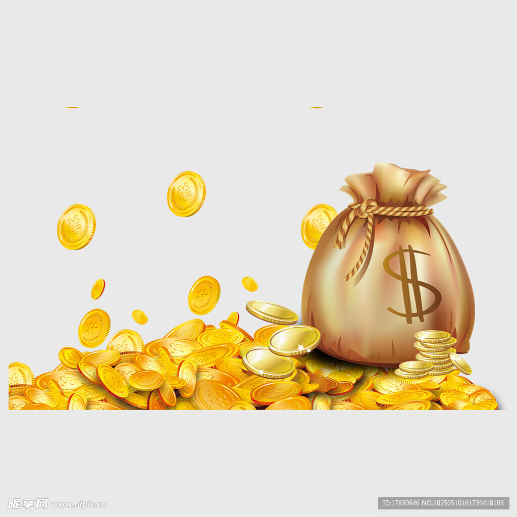 装满金币的钱袋