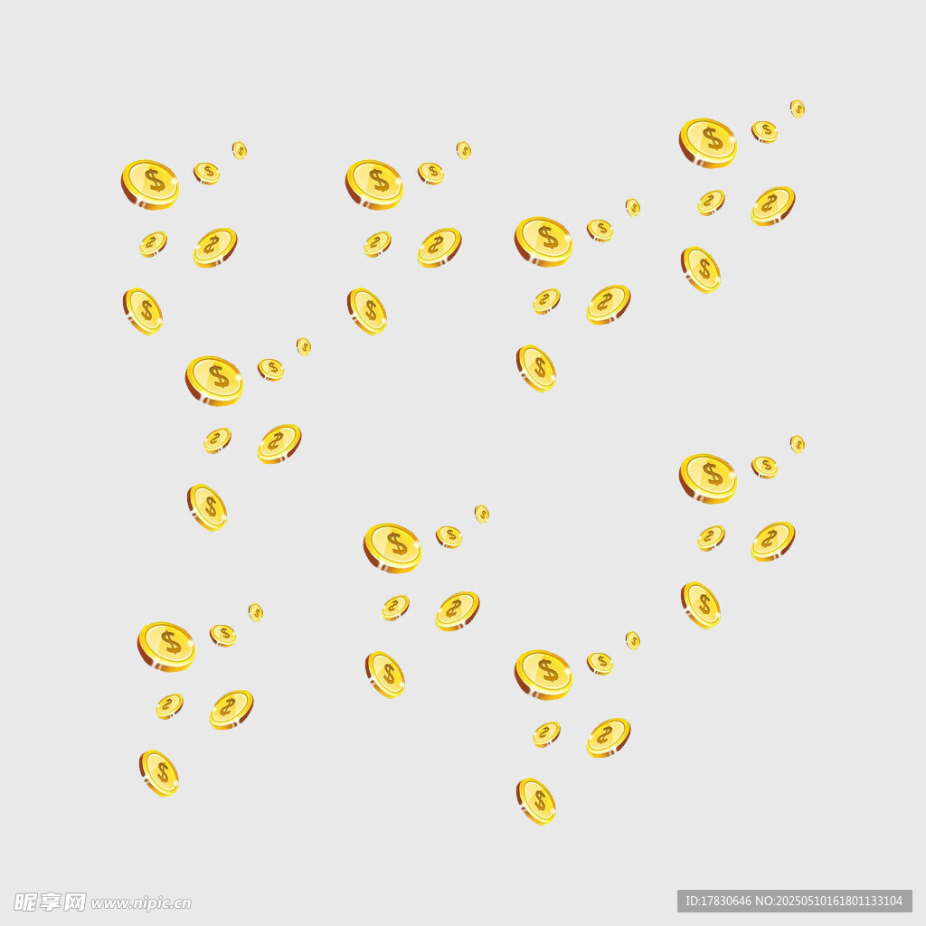 金币散落画面