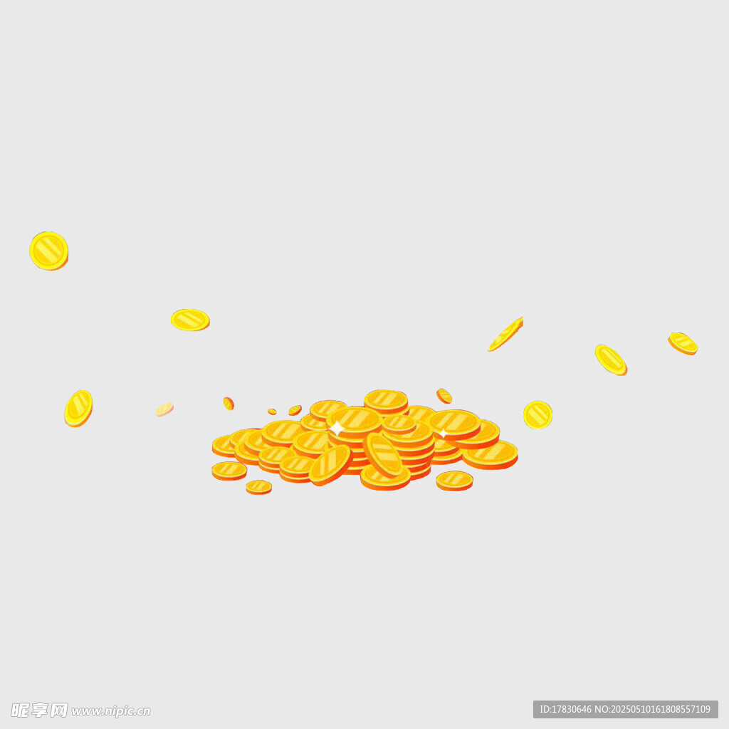 金币散落画面