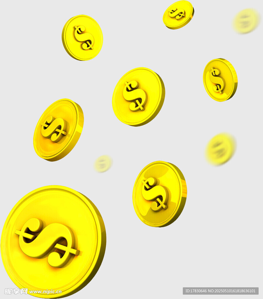 金币飞舞 财富象征