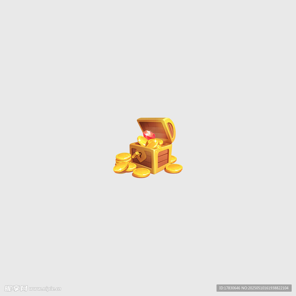 金色宝箱与金币
