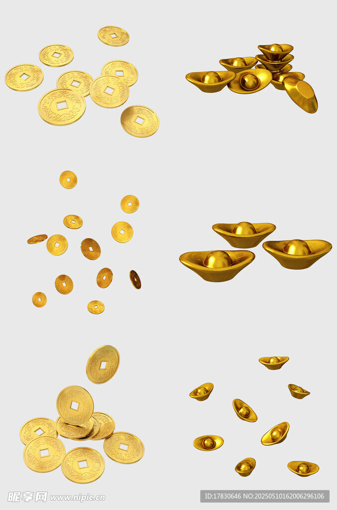 古代金锭金片等贵金属展示