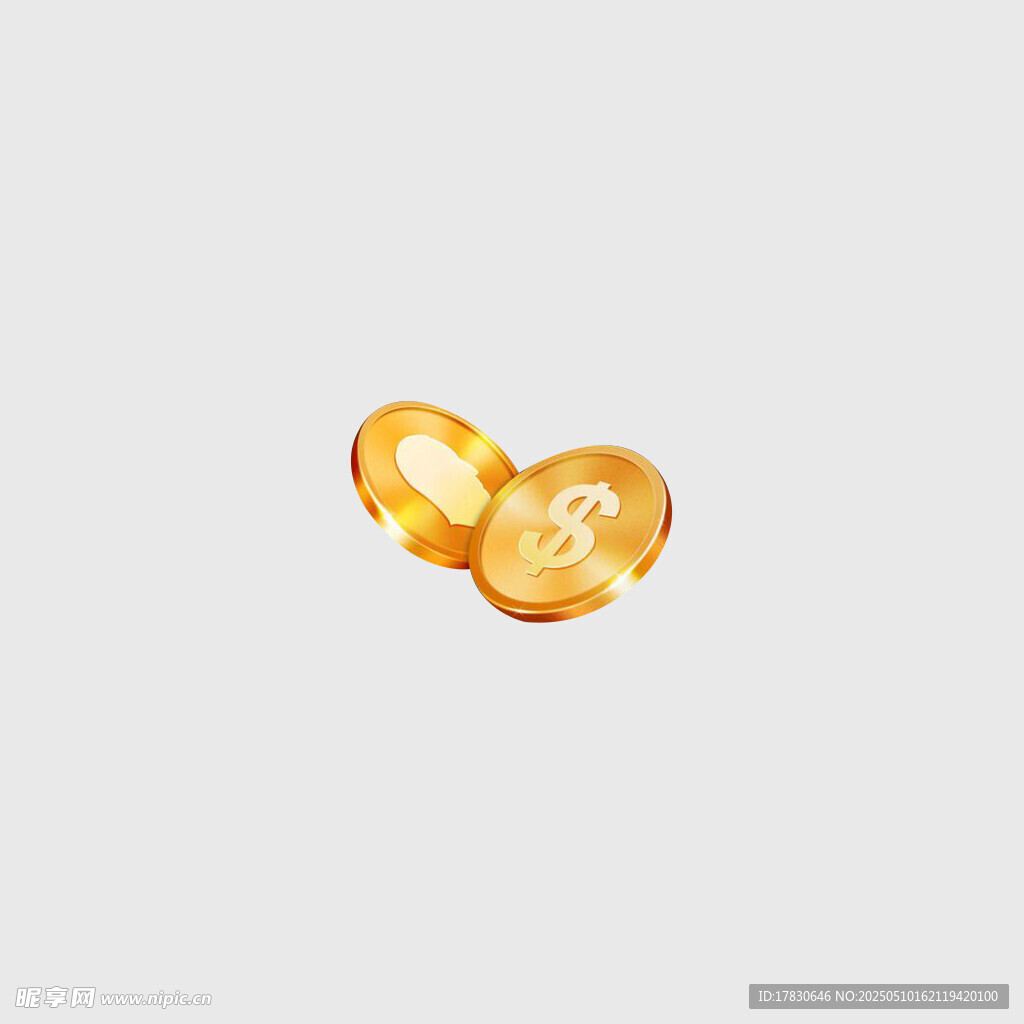 两颗金色圆形物体