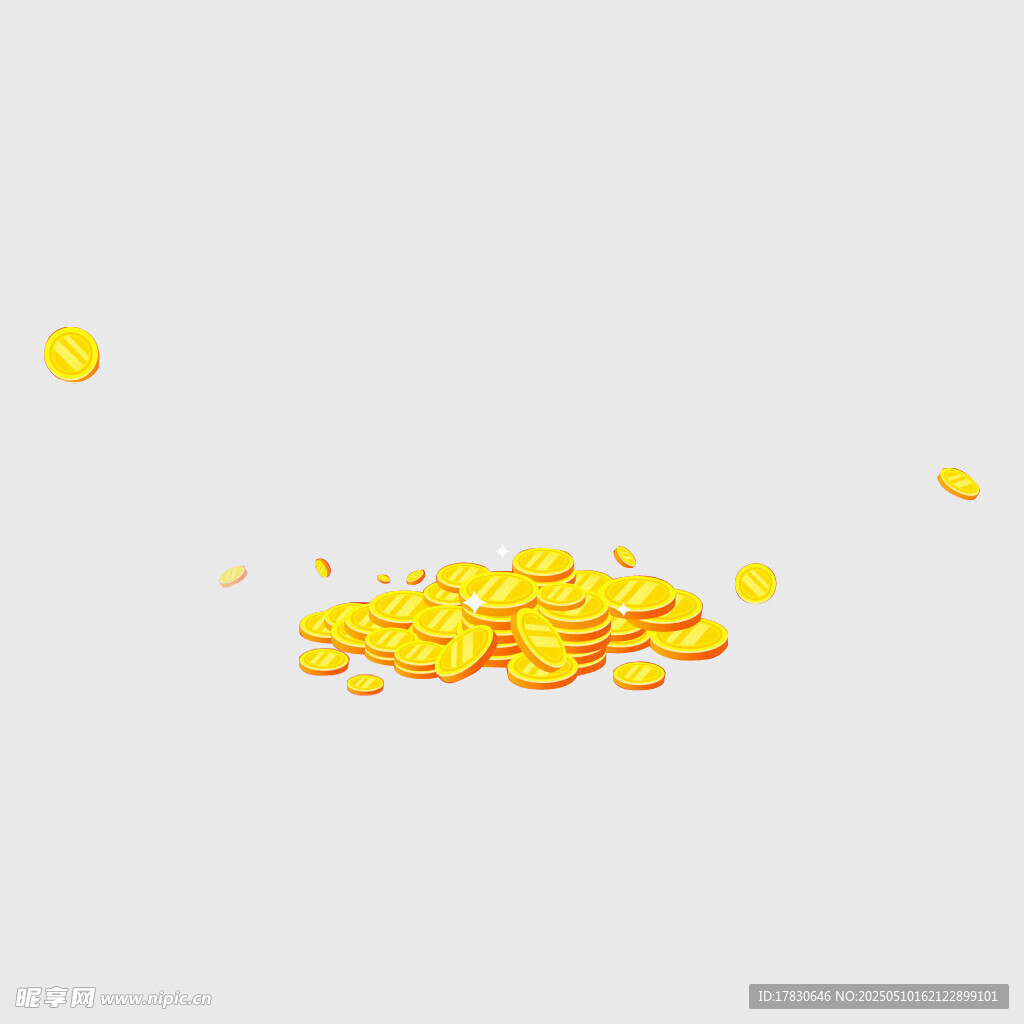 金币散落画面