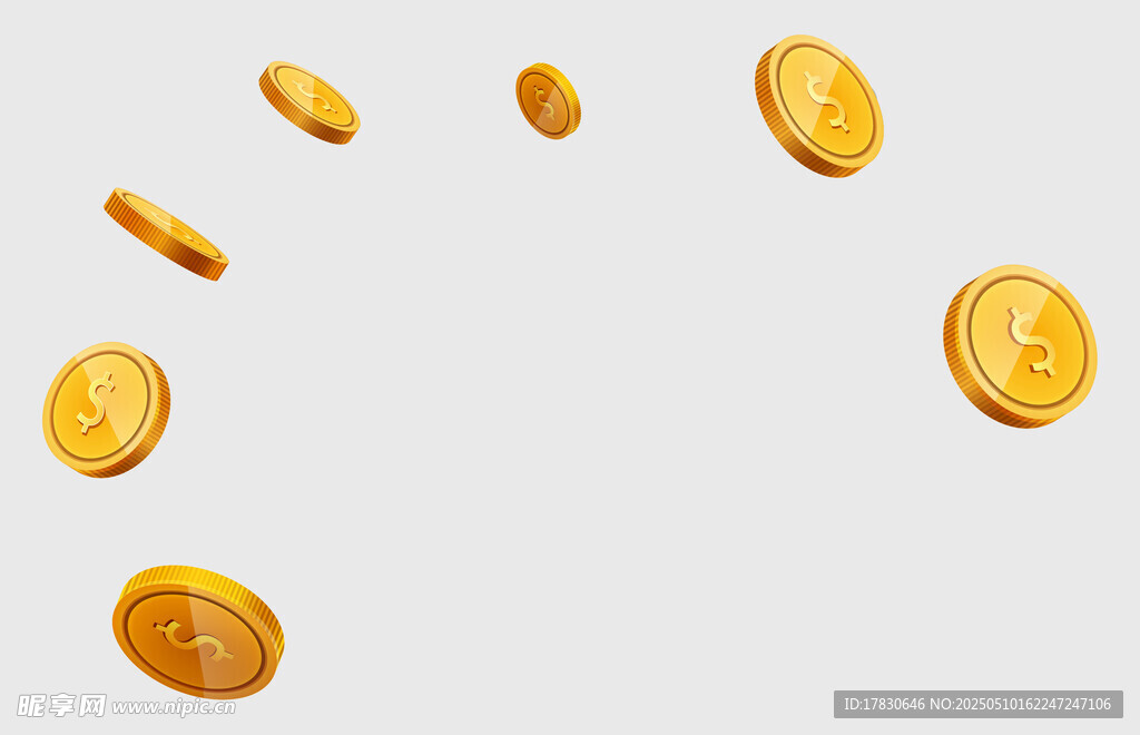 金币散落画面