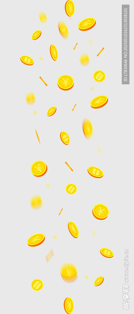 金币洒落画面