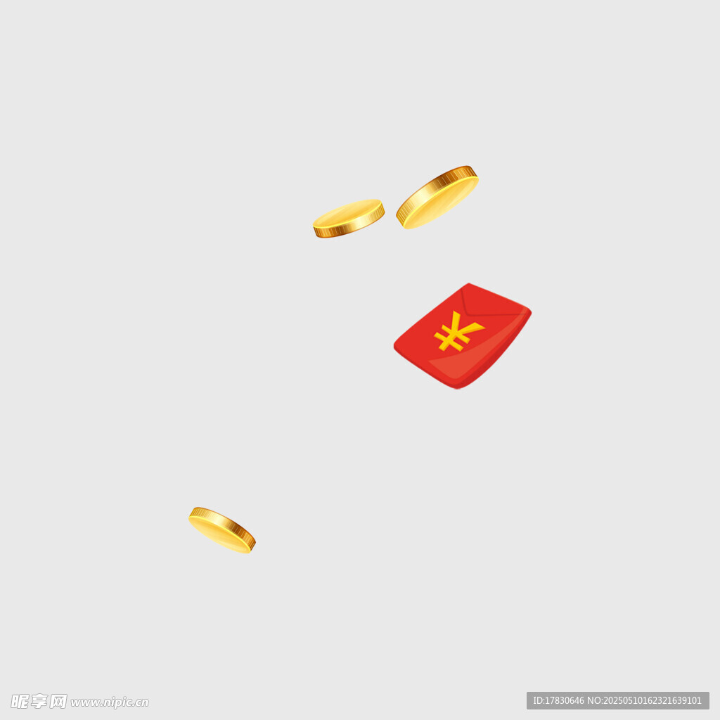 红包金币飘落场景