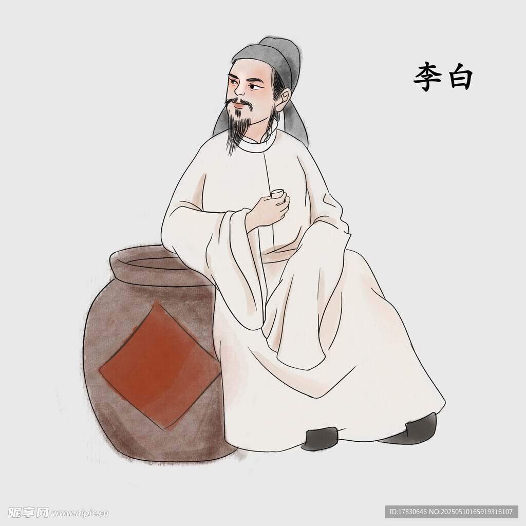独坐的诗人李白