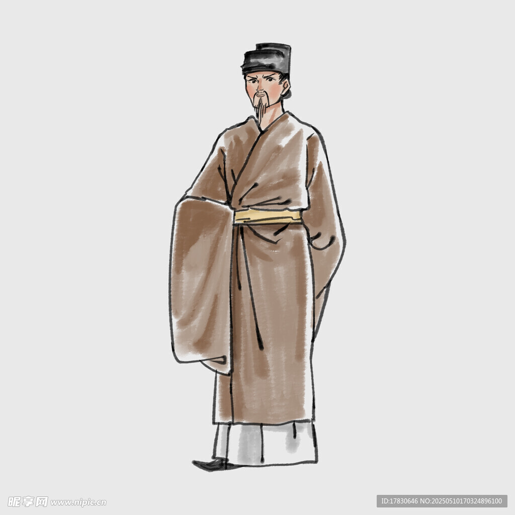 古风男子传统服饰形象