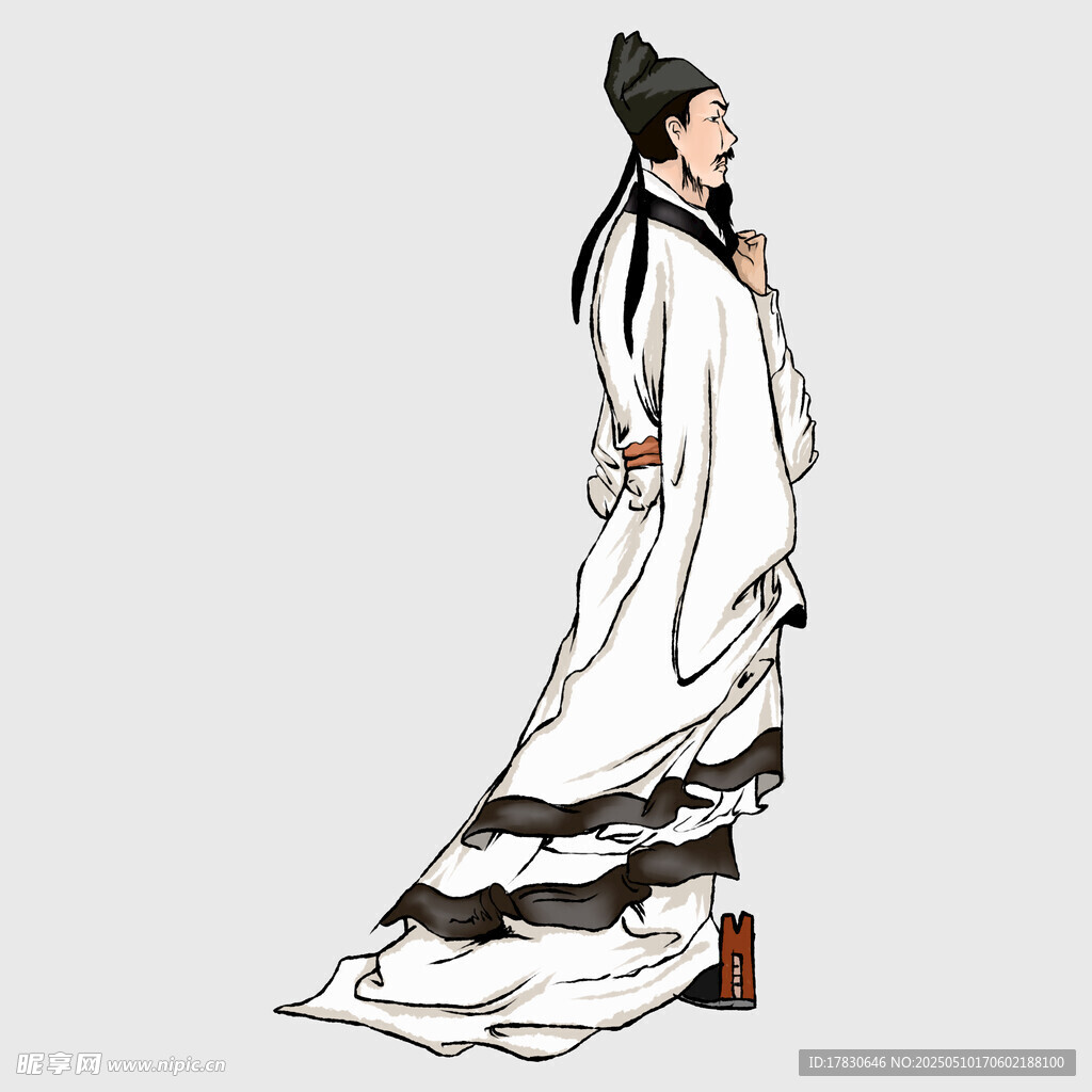 古风飘逸长袍人物形象