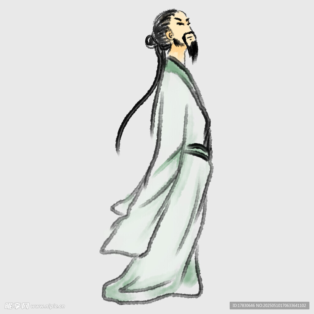 古风飘逸的古装人物形象