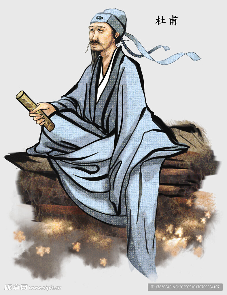 古代医者张仲景坐像