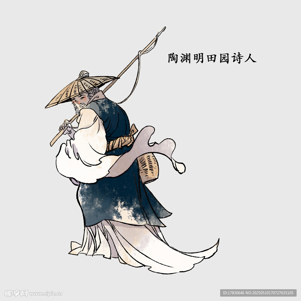 古风侠客持剑潇洒身姿
