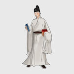 古风男子持书卷古装形象