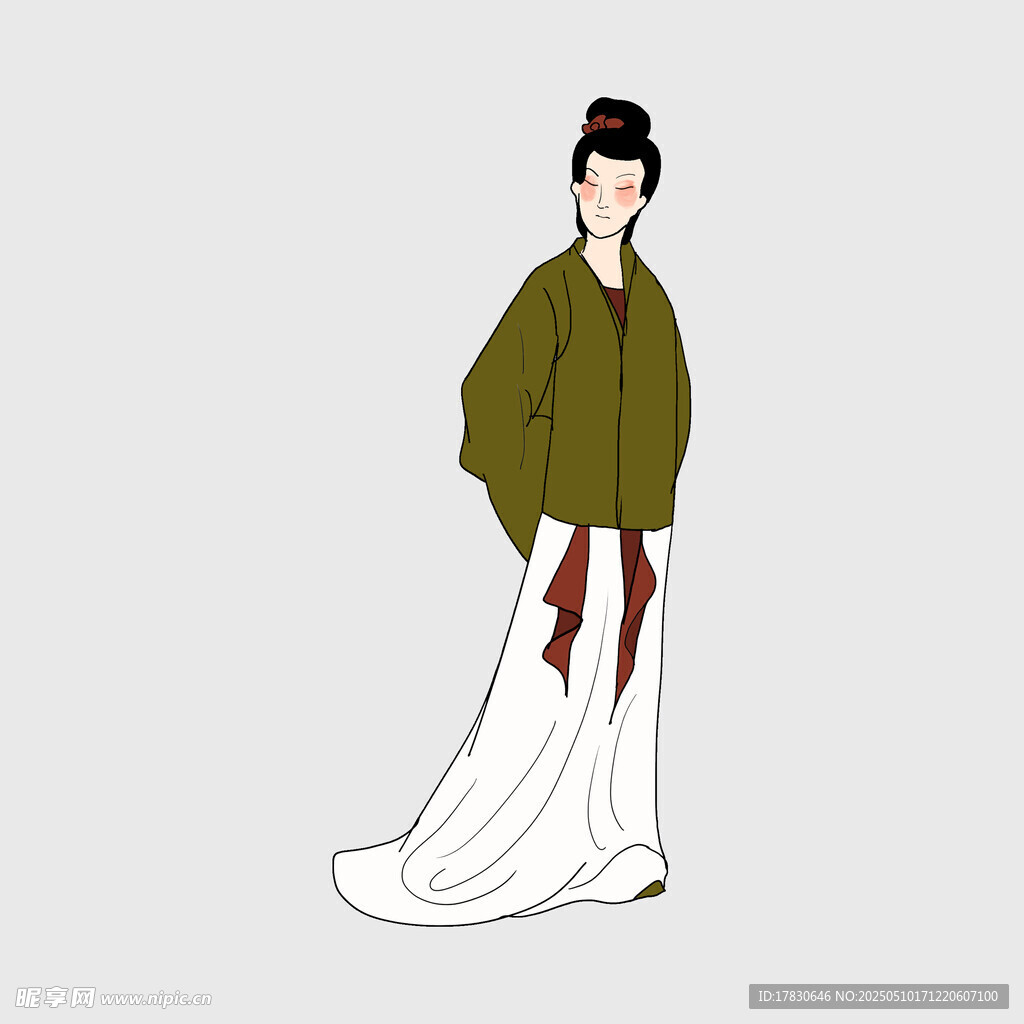 古风女子汉服形象展示