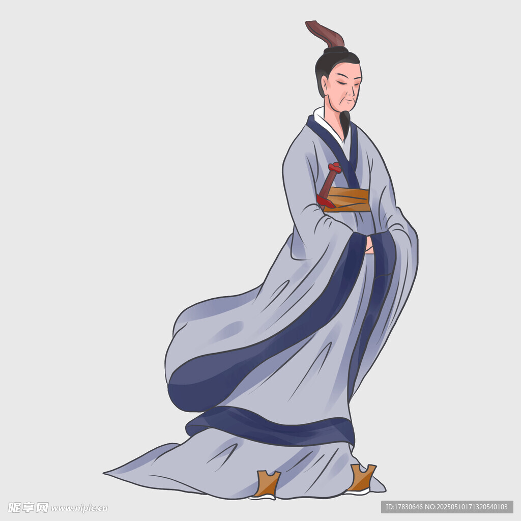 古风汉服女子优雅身姿