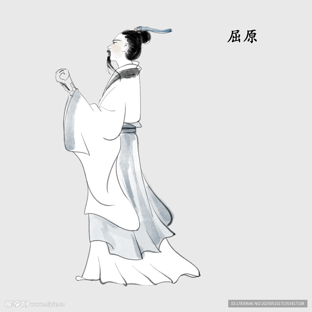古风汉服女子优雅姿态