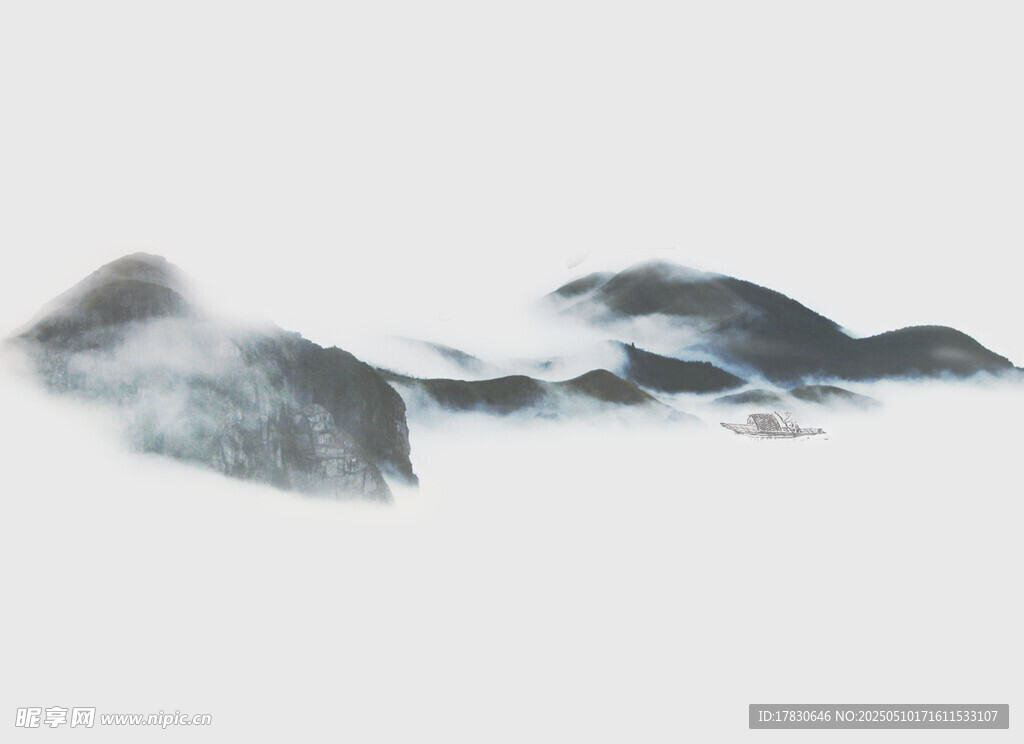 水墨山水意境图