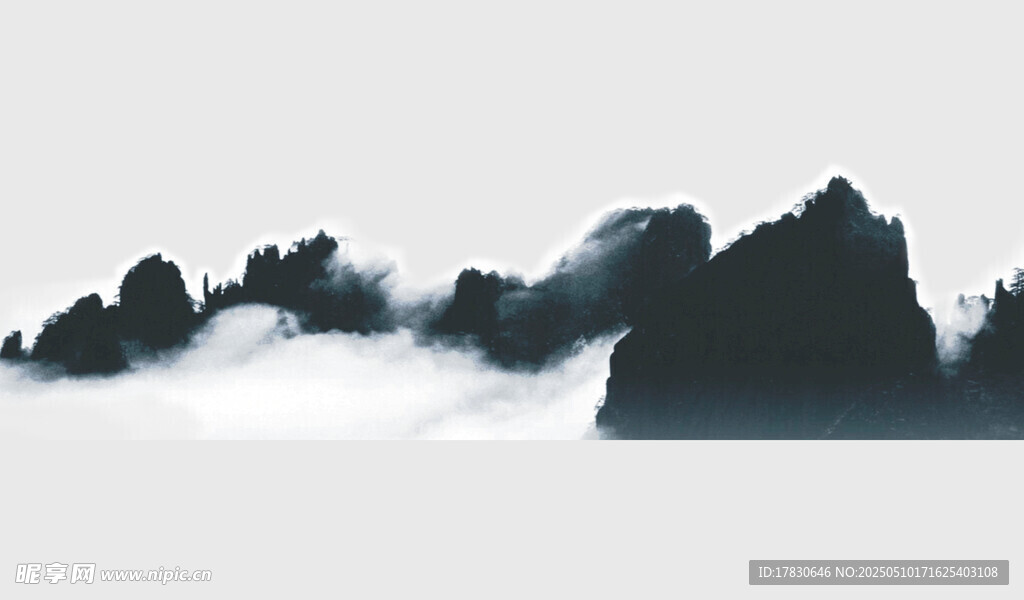 水墨山水意境图