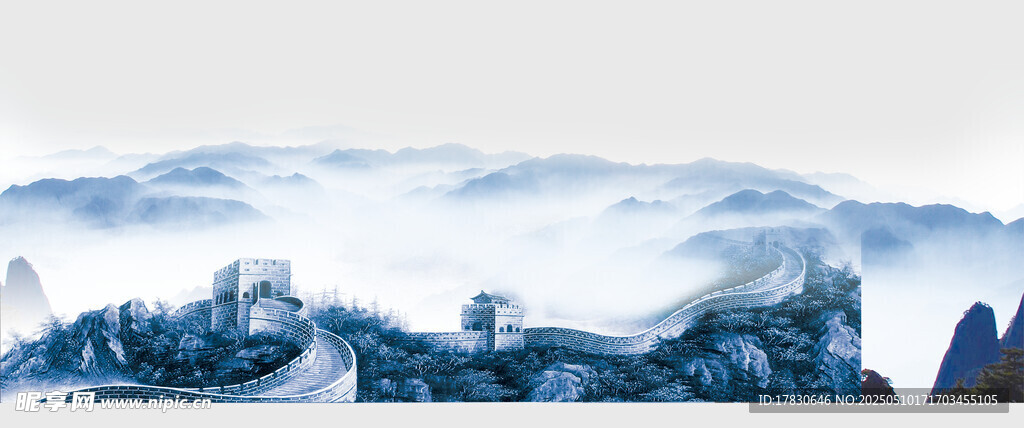 壮丽雪山景观