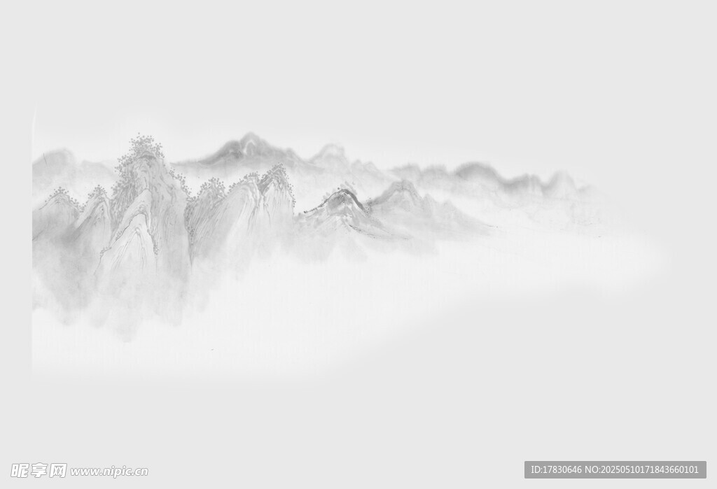 水墨山水意境图