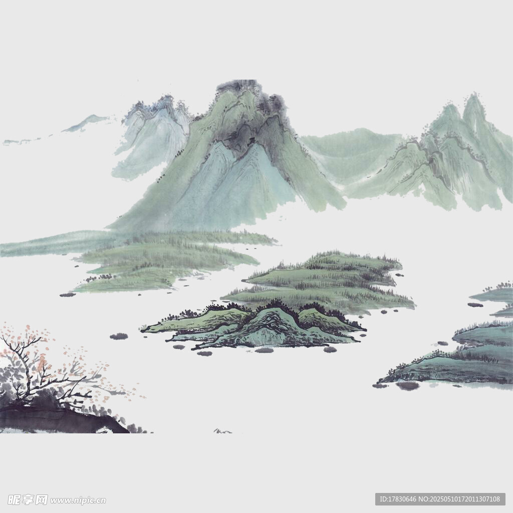水墨山水意境图