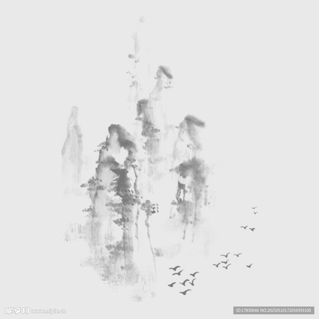 水墨人物写意画