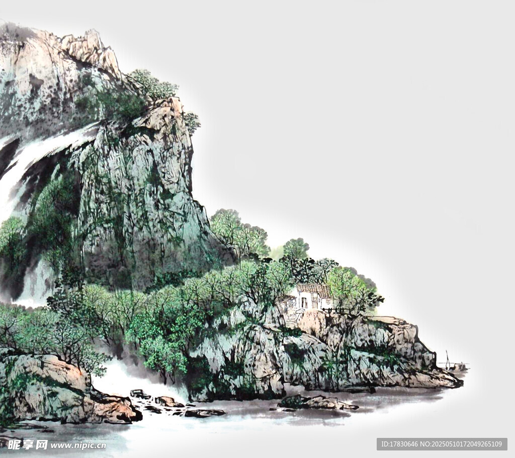 水墨山水间的自然景致