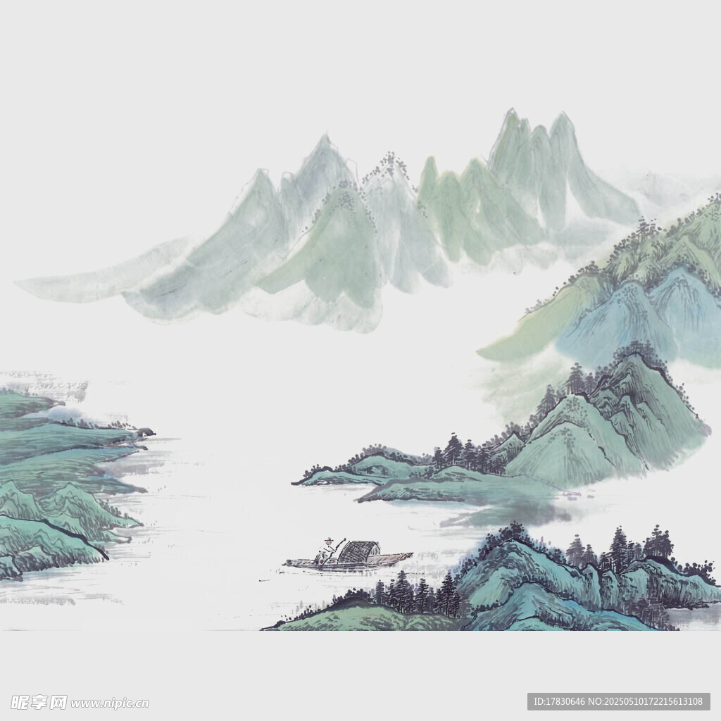 水墨山水意境图