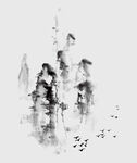水墨山水意境图