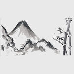水墨山水意境图