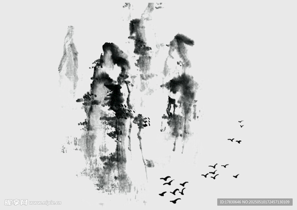 水墨写意人物画