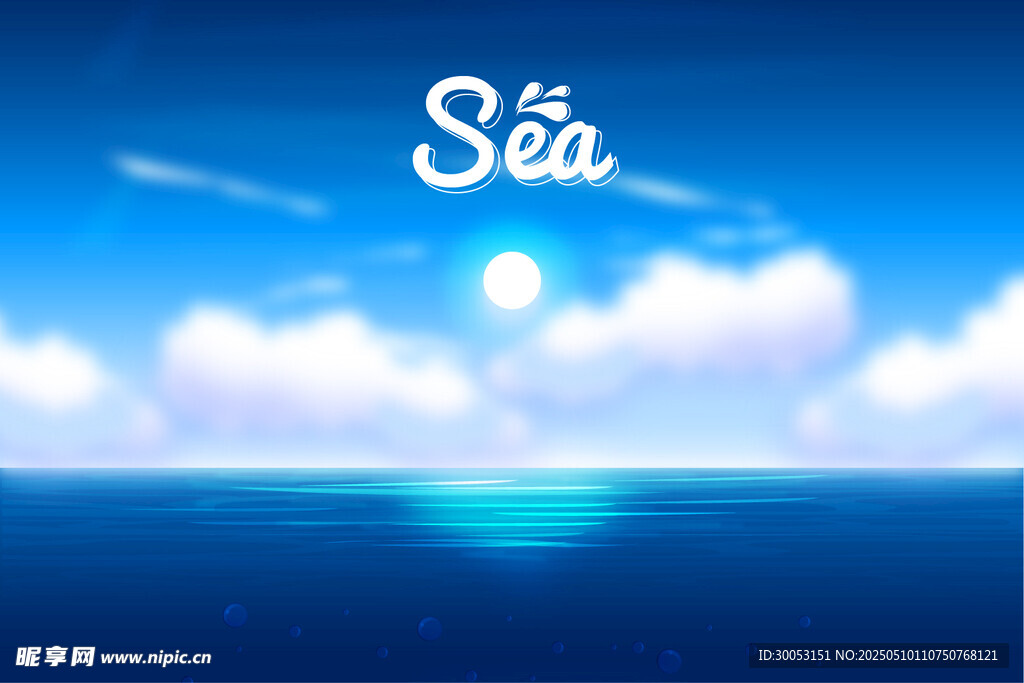 梦幻海景 海上的诗意天空