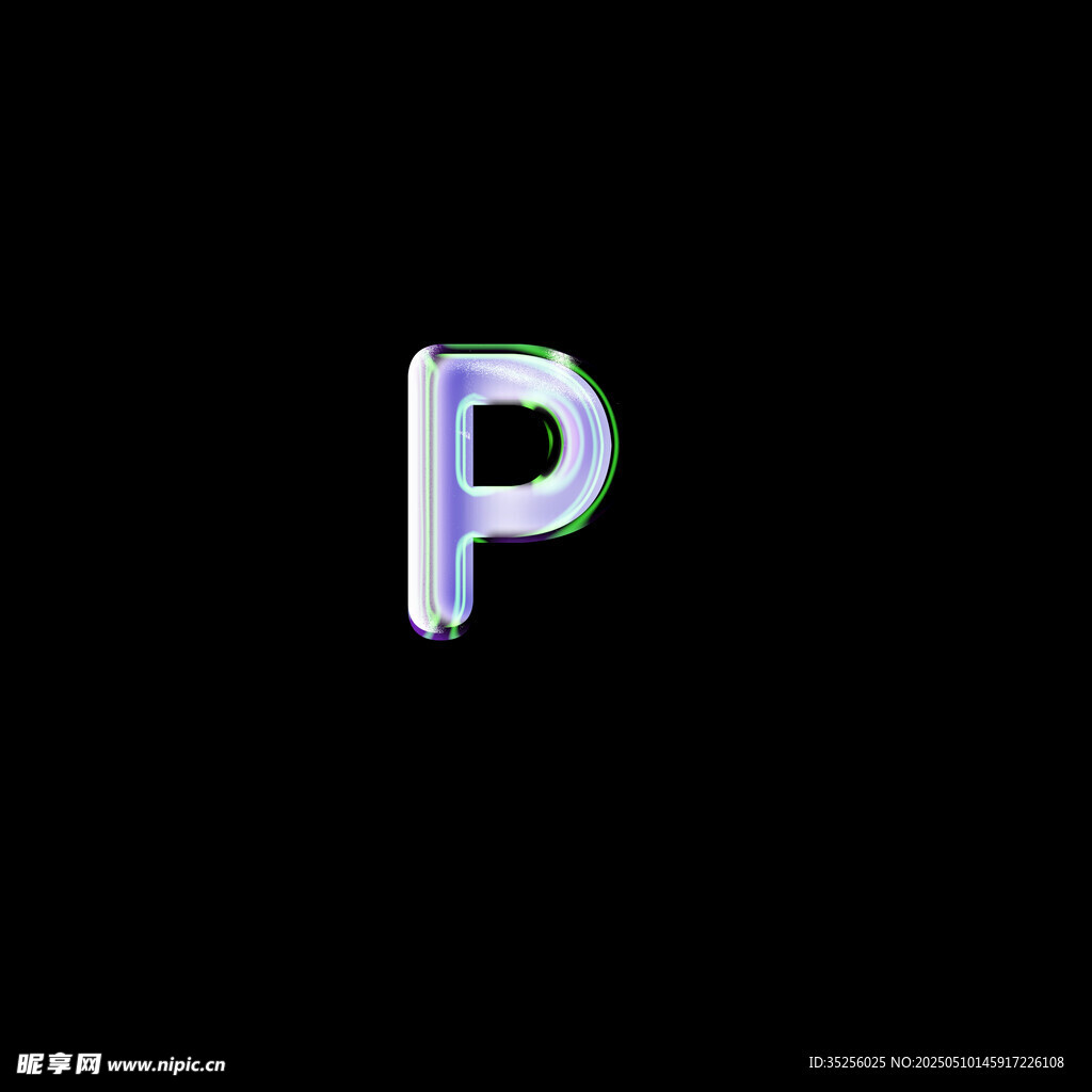 3D字母字体