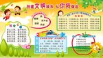 校园文明公约宣传海报
