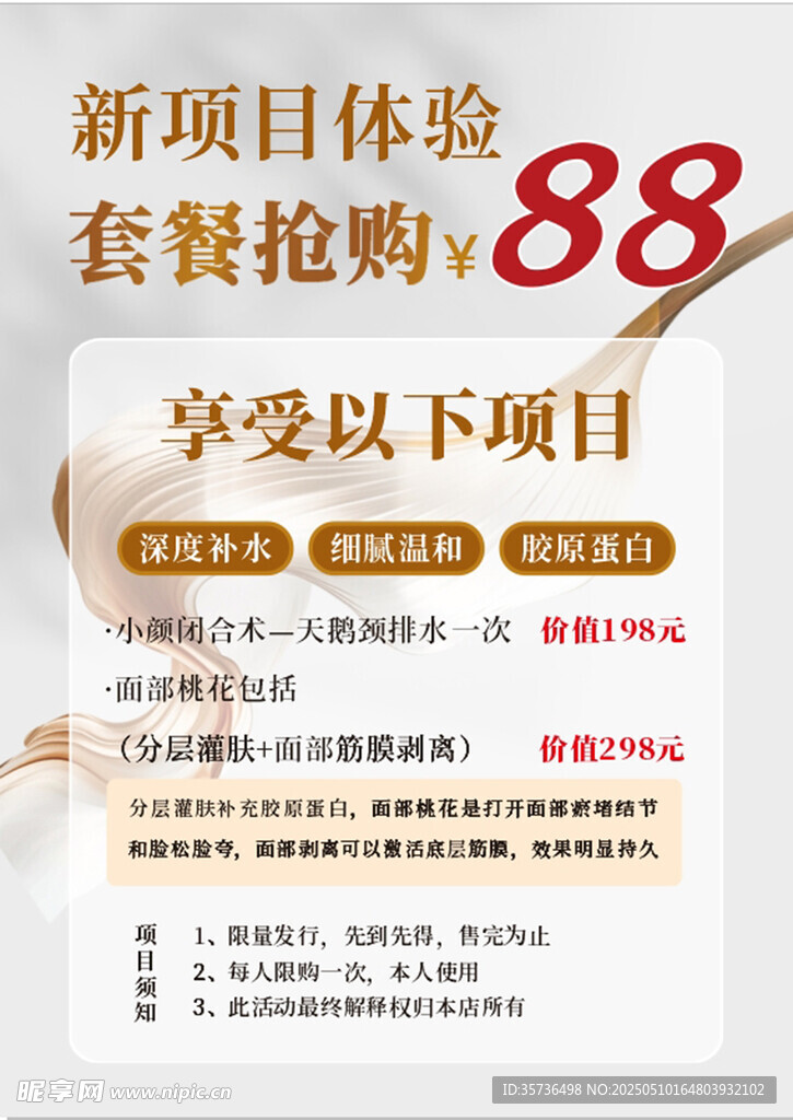 新项目美容海报