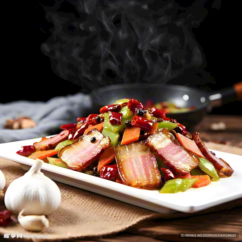杂蔬炒腊肉