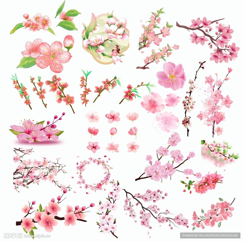 桃花素材合集